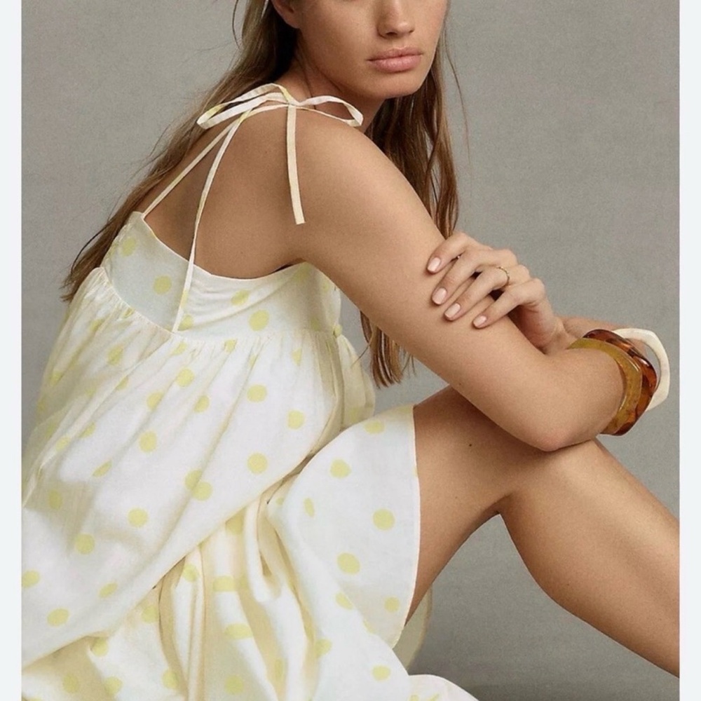 Anthropologie WHIT TWO Polka Dot Maxi Dress
